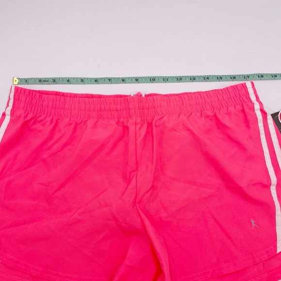 NEW Danskin Now Women's Performance Athletic Shorts w/ Liner Bright Pink Large - Picture 10 of 13